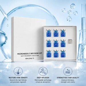 Microneedle Hair Regrowth Kit Solution Scalp Nourishing Serum For Hair Health Maintenance Needle Head Use Scalp Care Kit