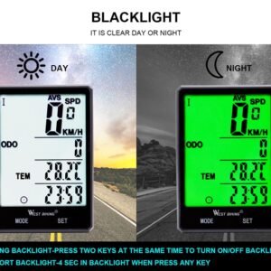 Wireless Waterproof Cycling Computer With Light