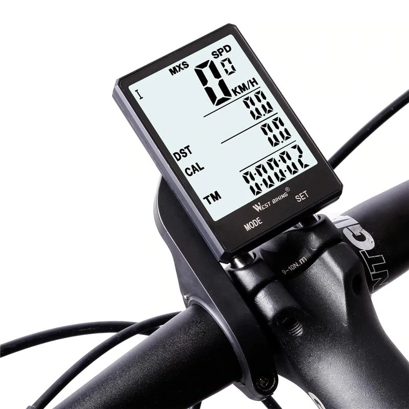 Wireless Waterproof Cycling Computer With Light